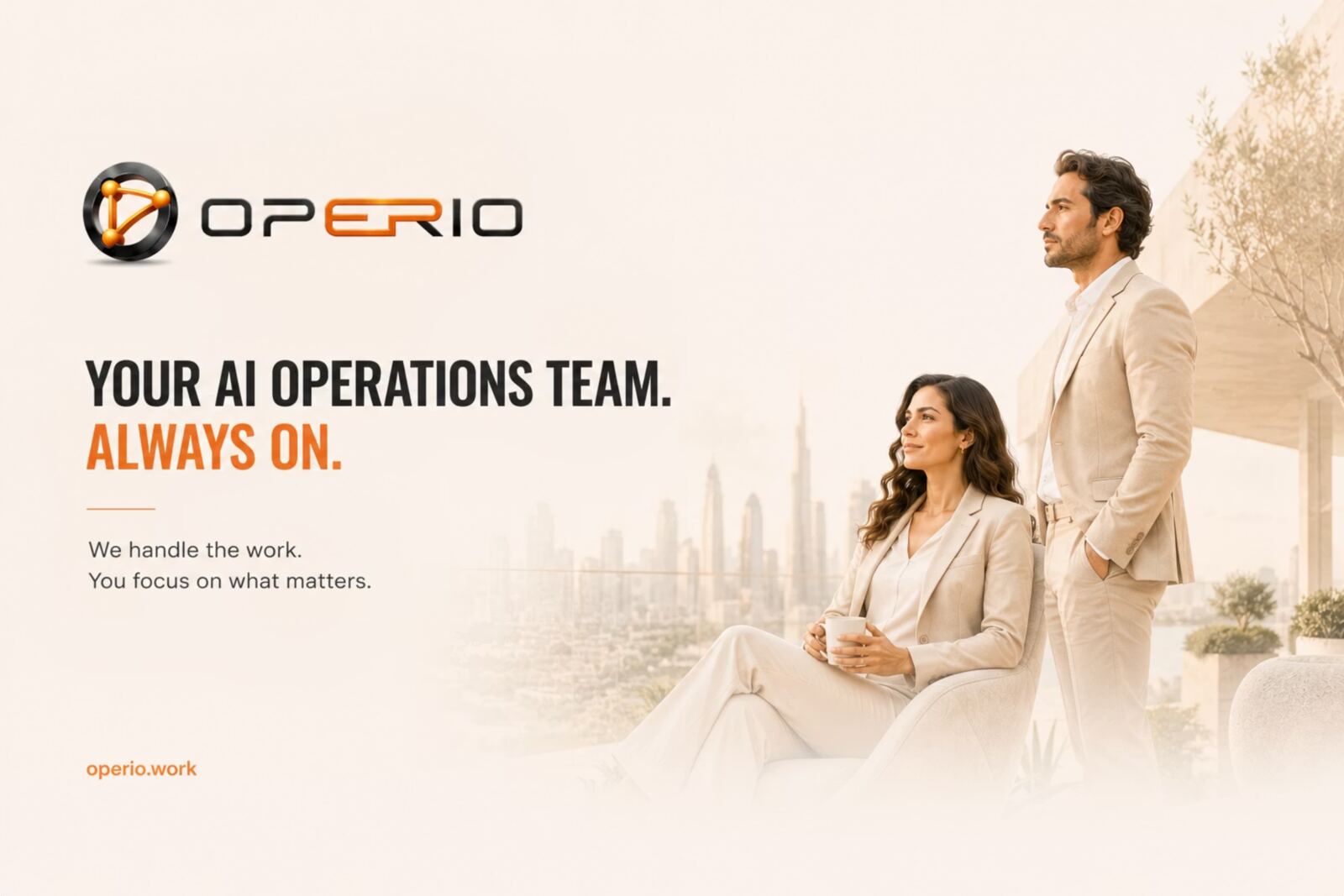 Operio presentation slide 1