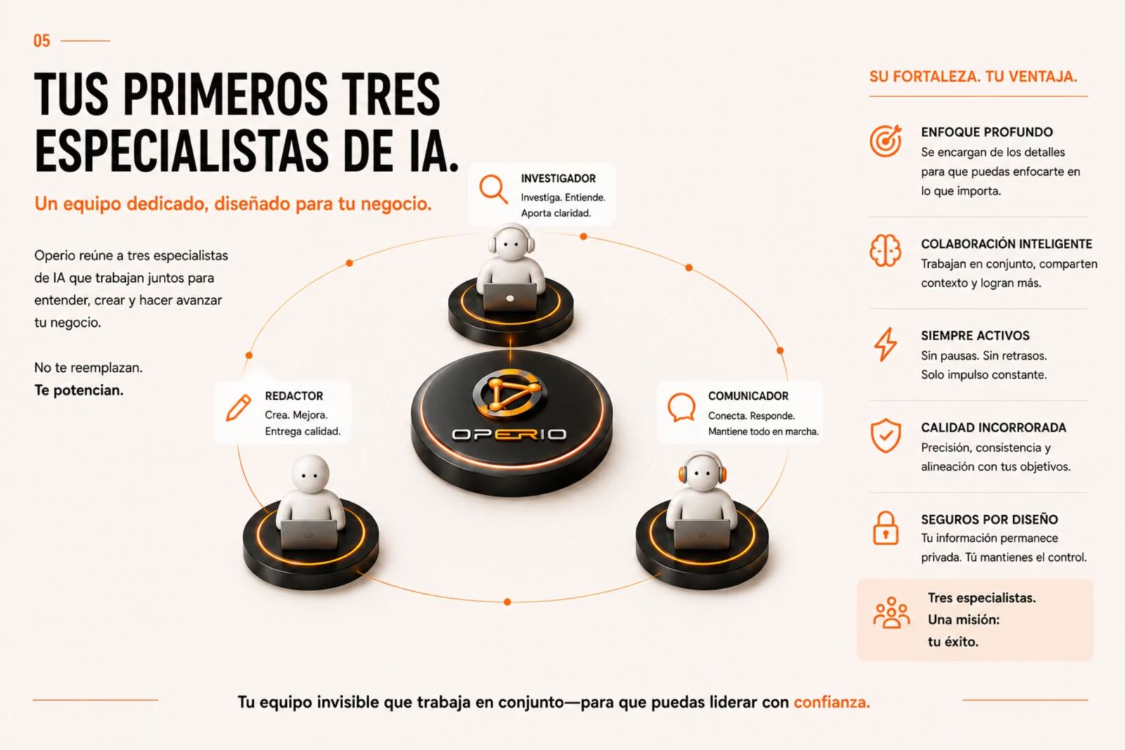 Diapositiva de la presentación de Operio 6