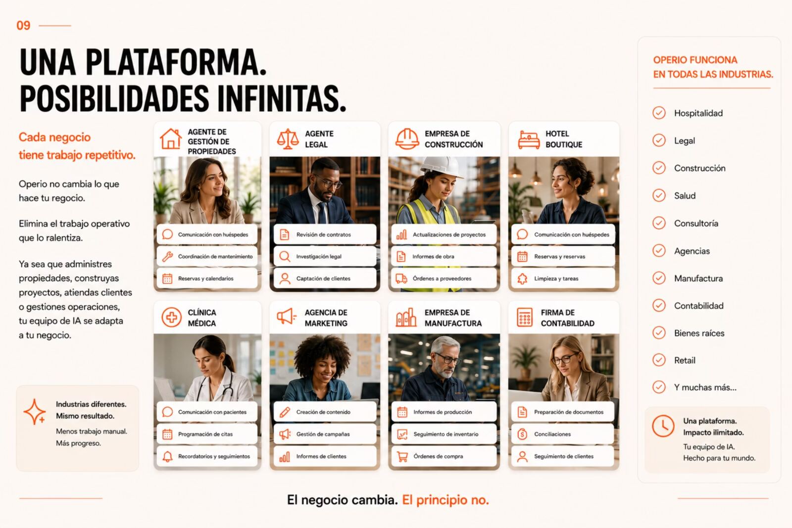 Diapositiva de la presentación de Operio 10