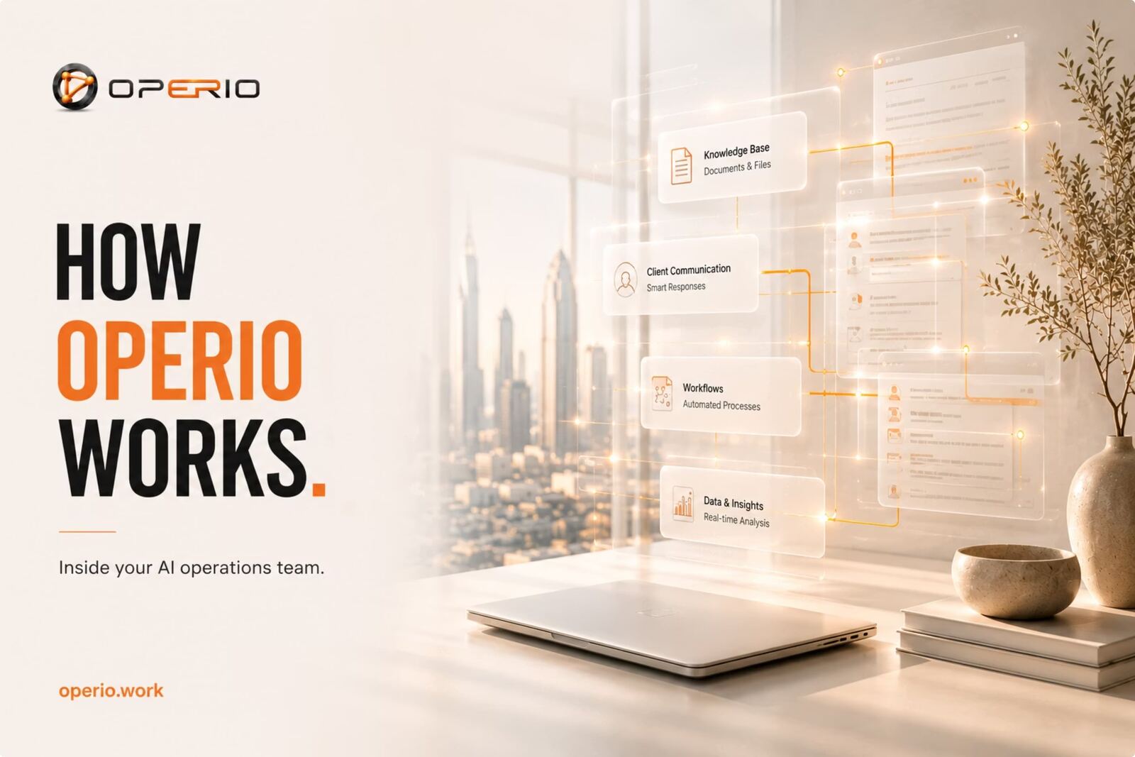 How Operio works slide 1