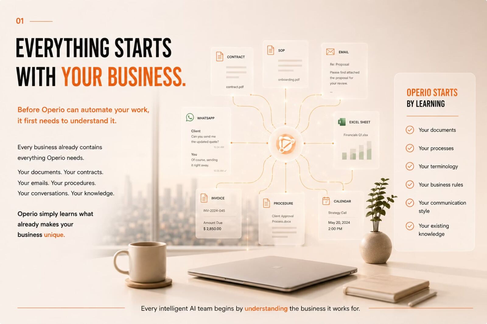 How Operio works slide 2